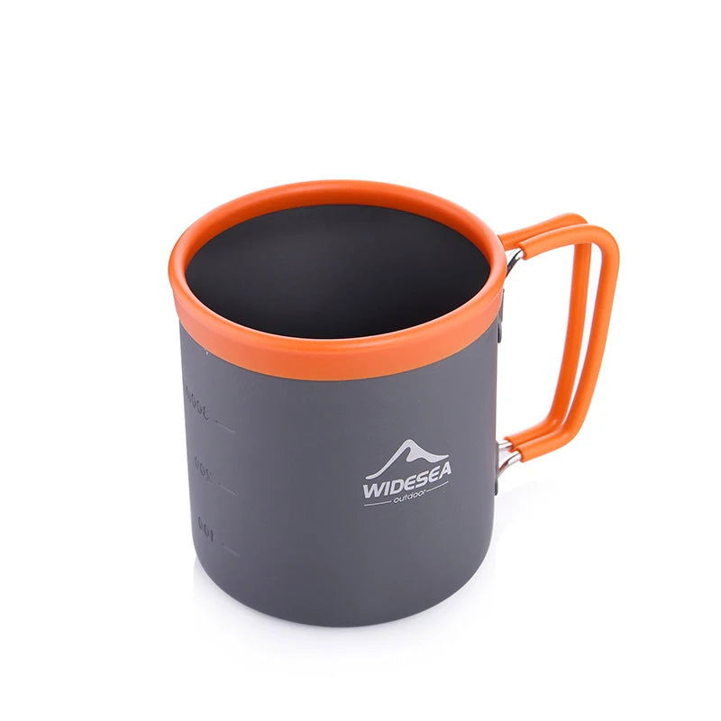 Aluminum Camping Cup – Lightweight Collapsible Outdoor Mug for Hiking, Trekking, and Picnic Cooking - Making Camp - Outdoor Equipment