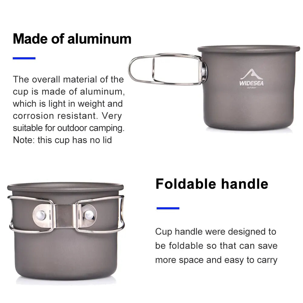 Aluminum Camping Mug – Lightweight Cup for Outdoor, Hiking & Trekking - Making Camp - Outdoor Equipment