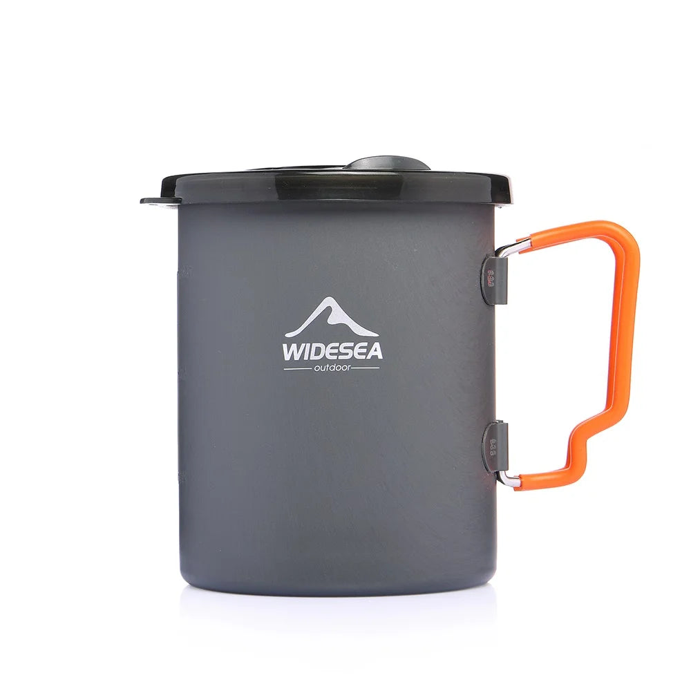 Camping Coffee Pot with French Press – Outdoor Cookware for Hiking and Trekking - Making Camp - Outdoor Equipment