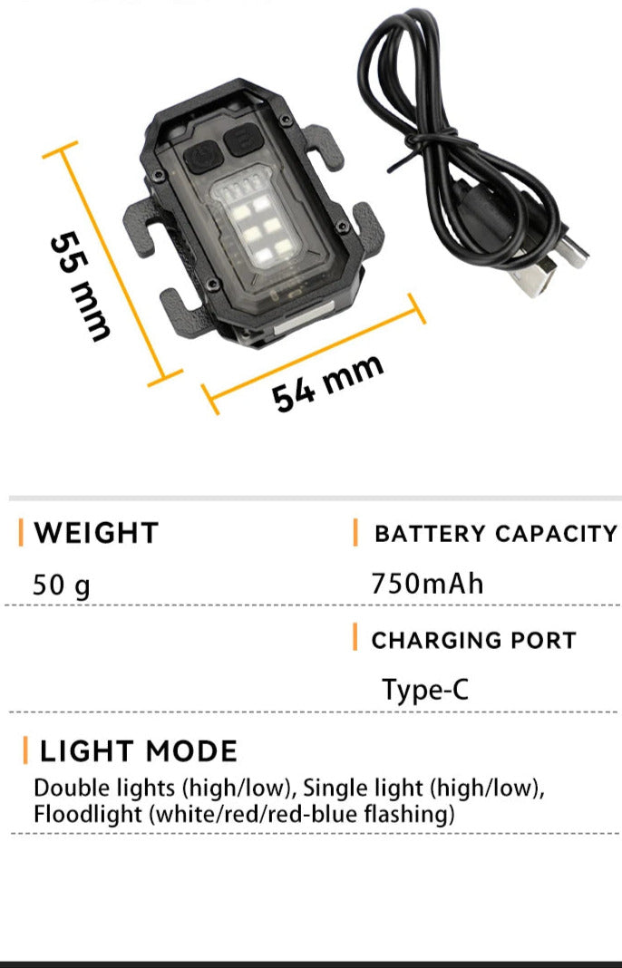EDC Tactical Mini Flashlight – Portable USB Rechargeable Light with MOLLE Backpack Strap Clip (25mm) - Making Camp - Outdoor Equipment