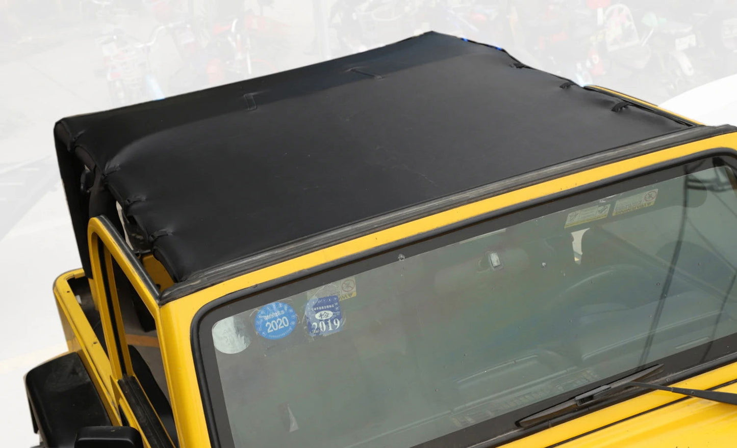 Leather Mesh Sunshade – UV Protection for Jeep Wrangler TJ 1997-2006 - Making Camp - Outdoor Equipment