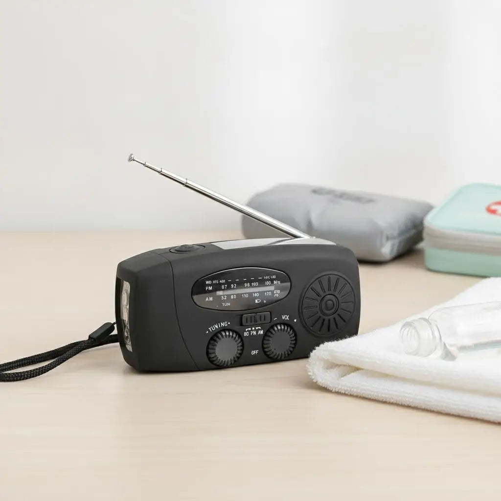 Solar Hand-Crank Emergency Weather Radio