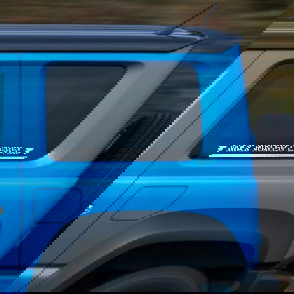 Waterproof Max Water Level Vinyl Sticker – Offroad 4x4 Car Accessory - Making Camp - Outdoor Equipment