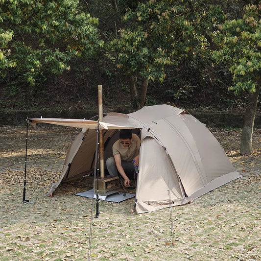 Dispersed camping gear for an off-grid campsite