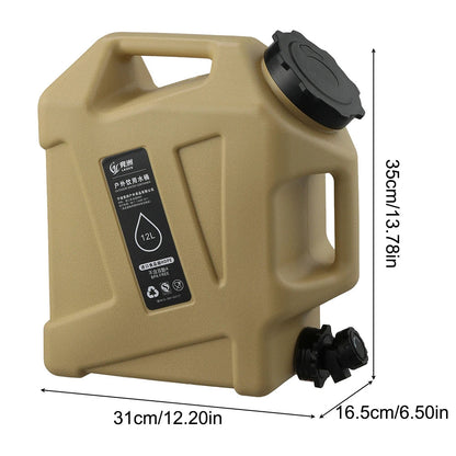 12L (3.17 Gallon) Portable Water Container with Faucet - Making Camp - Outdoor Equipment