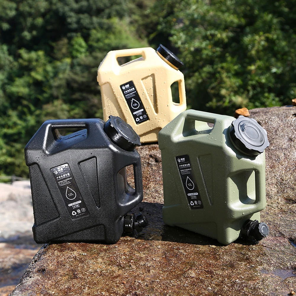 12L (3.17 Gallon) Portable Water Container with Faucet - Making Camp - Outdoor Equipment