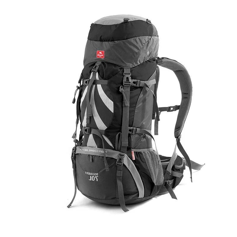 70L Camping Backpack with Rain Cover – Ergonomic and Large Capacity for Hiking and Trekking - Making Camp - Outdoor Equipment