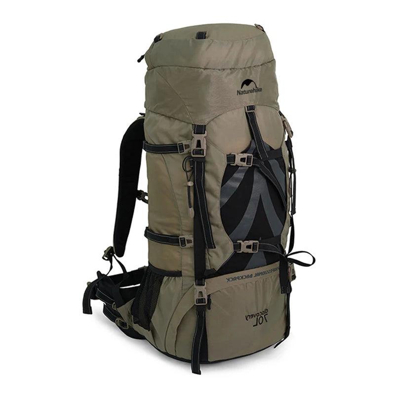 70L Camping Backpack with Rain Cover – Ergonomic and Large Capacity for Hiking and Trekking - Making Camp - Outdoor Equipment