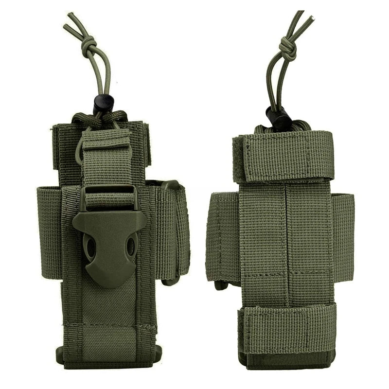 Adjustable Tactical Radio Holder – MOLLE Nylon Walkie Talkie Holster - Making Camp - Outdoor Equipment