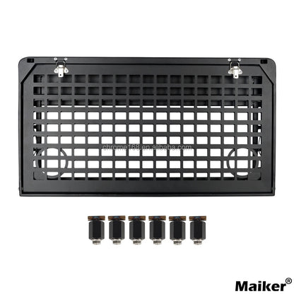 Aluminum Foldable Tailgate Table – Double Rear Door Cargo Shelf for JK/JL - Making Camp - Outdoor Equipment