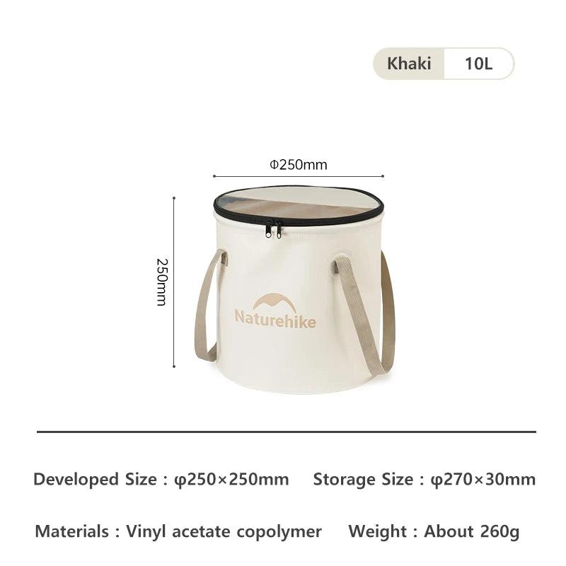 Collapsible Bucket (10L/20L) – Multi-Functional Folding Water Storage Bag for Camping, Fishing, and Travel - Making Camp - Outdoor Equipment