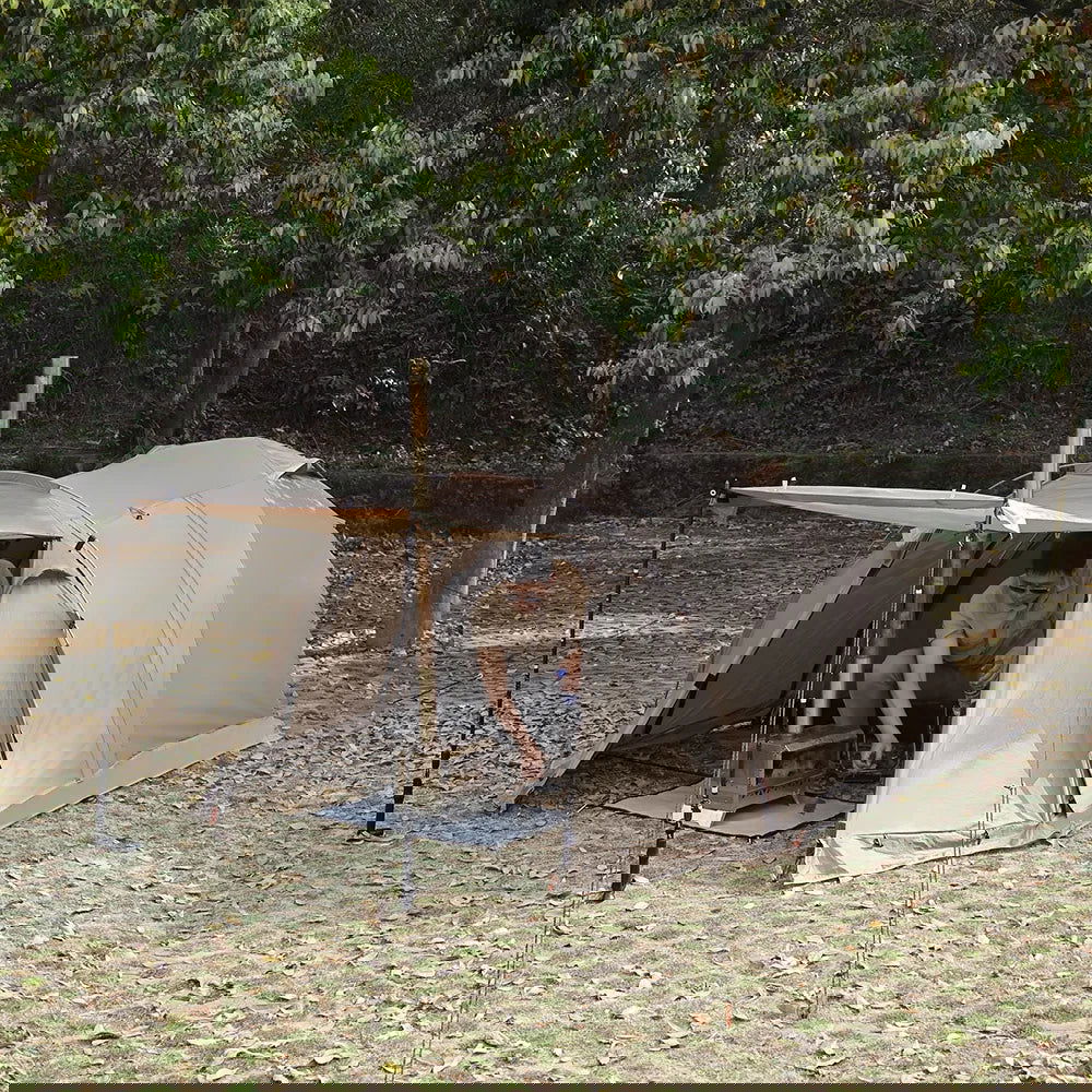 Fireproof 2-Person Hot Tent – Waterproof 4-Season Tent with Stove Jack & Snow Skirt for Camping, Hiking, and Hunting - Making Camp - Outdoor Equipment