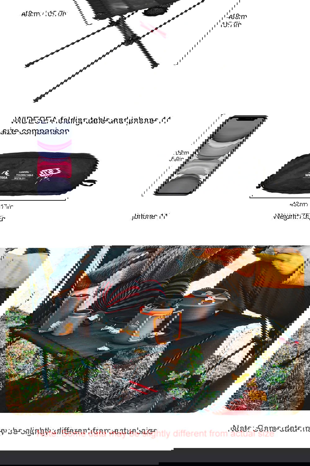 Folding Camping Table – Portable and Compact for Picnics, Travel, Fishing, and Outdoor Adventures - Making Camp - Outdoor Equipment