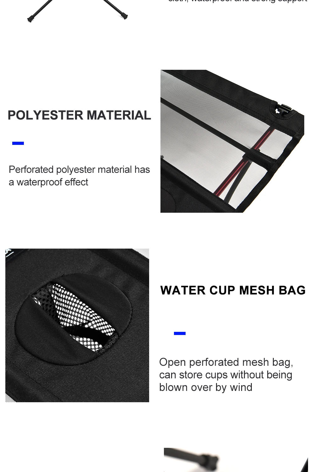 Folding Camping Table – Portable and Compact for Picnics, Travel, Fishing, and Outdoor Adventures - Making Camp - Outdoor Equipment