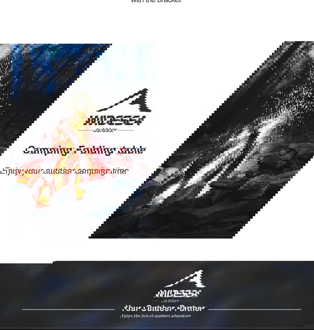 Folding Camping Table – Portable and Compact for Picnics, Travel, Fishing, and Outdoor Adventures - Making Camp - Outdoor Equipment