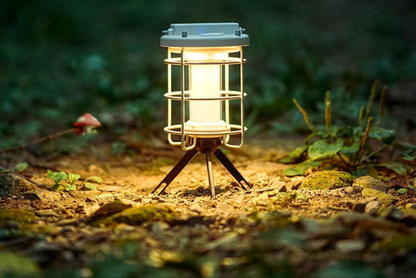 Dimmable Waterproof Camping Lamp with Built-In Power Bank