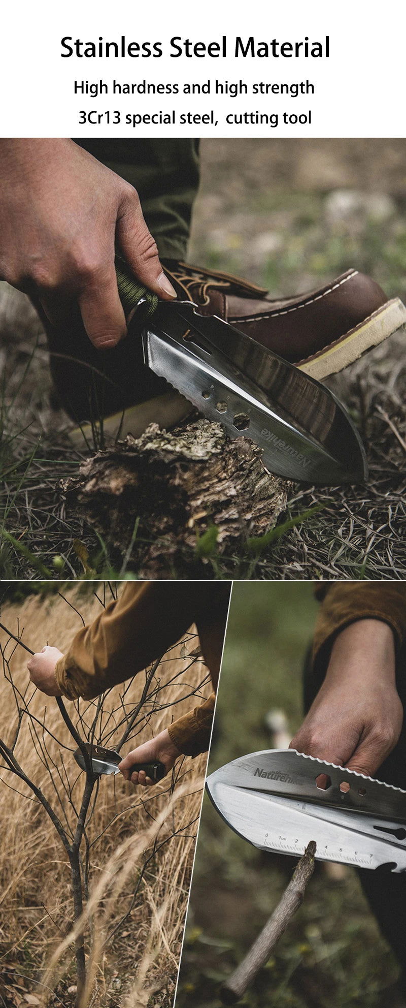 Multi-functional Camping Shovel – Tactical Survival Tool for Outdoor, Hiking, and Emergency Use - Making Camp - Outdoor Equipment