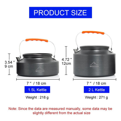 Portable Camping Cookware Set – Nonstick Kettle, Frying Pan, and Bowl for Outdoor Cooking, Hiking, and Picnics - Making Camp - Outdoor Equipment