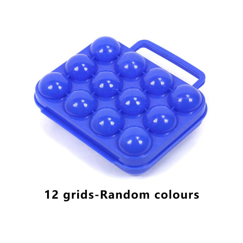 Portable Egg Storage Box – 2/4/6/12 Grid Egg Holder for Camping - Making Camp - Outdoor Equipment
