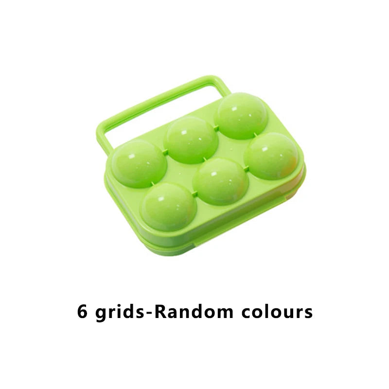 Portable Egg Storage Box – 2/4/6/12 Grid Egg Holder for Camping - Making Camp - Outdoor Equipment