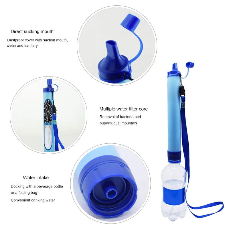 Portable Water Purifier – Emergency Filter for Camping, Hiking, Streams & Lakes - Making Camp - Outdoor Equipment