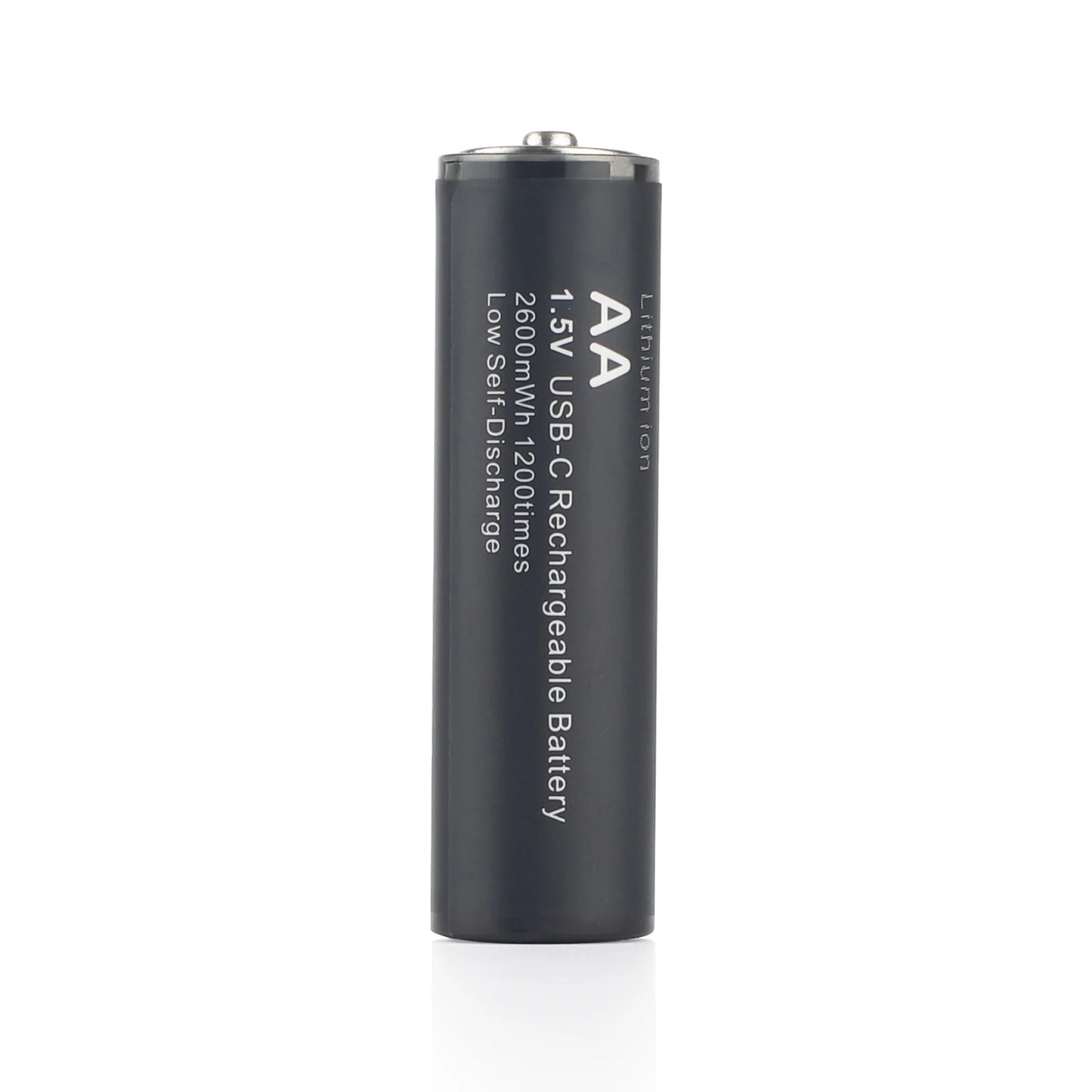 AA Rechargeable Lithium Batteries – 1200 Cycles, Type-C with USB Cable