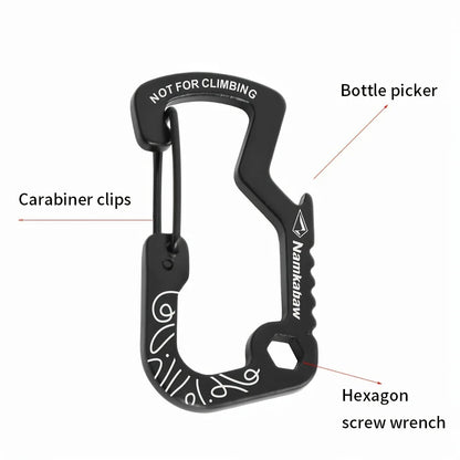 Aluminum D-Ring Gear Clip