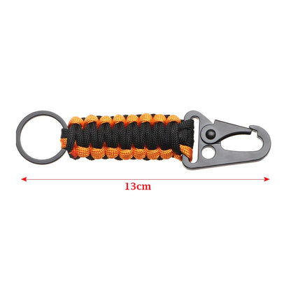 Paracord Keychain with Carabiner & Bottle Opener
