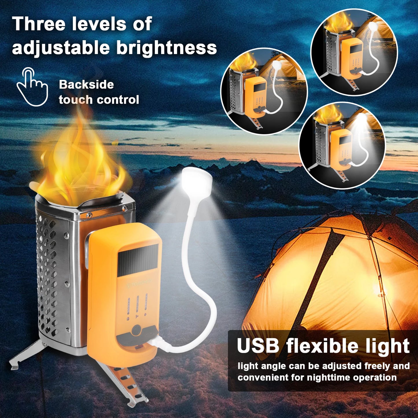 USB Power Generator – Portable Wood-Burning Power Generator