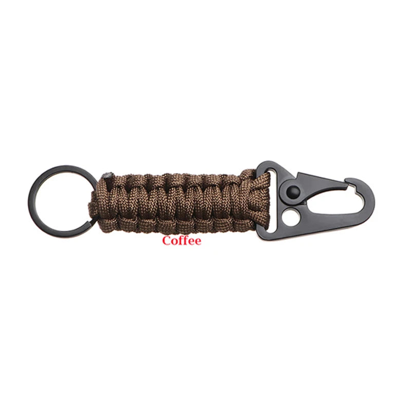 Paracord Keychain with Carabiner & Bottle Opener