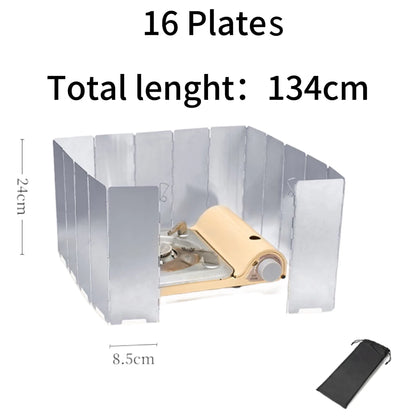 Folding Aluminum Camp Stove Windscreen