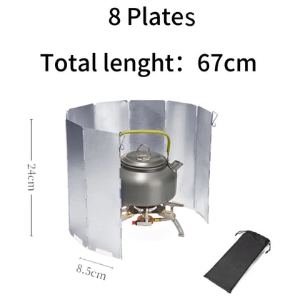 Folding Aluminum Camp Stove Windscreen