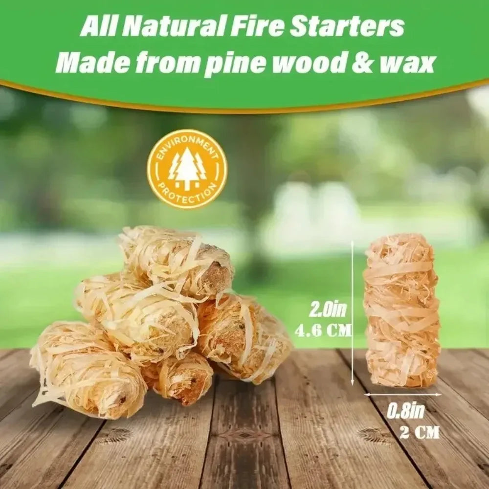 Natural Wax Wood Fire Starters