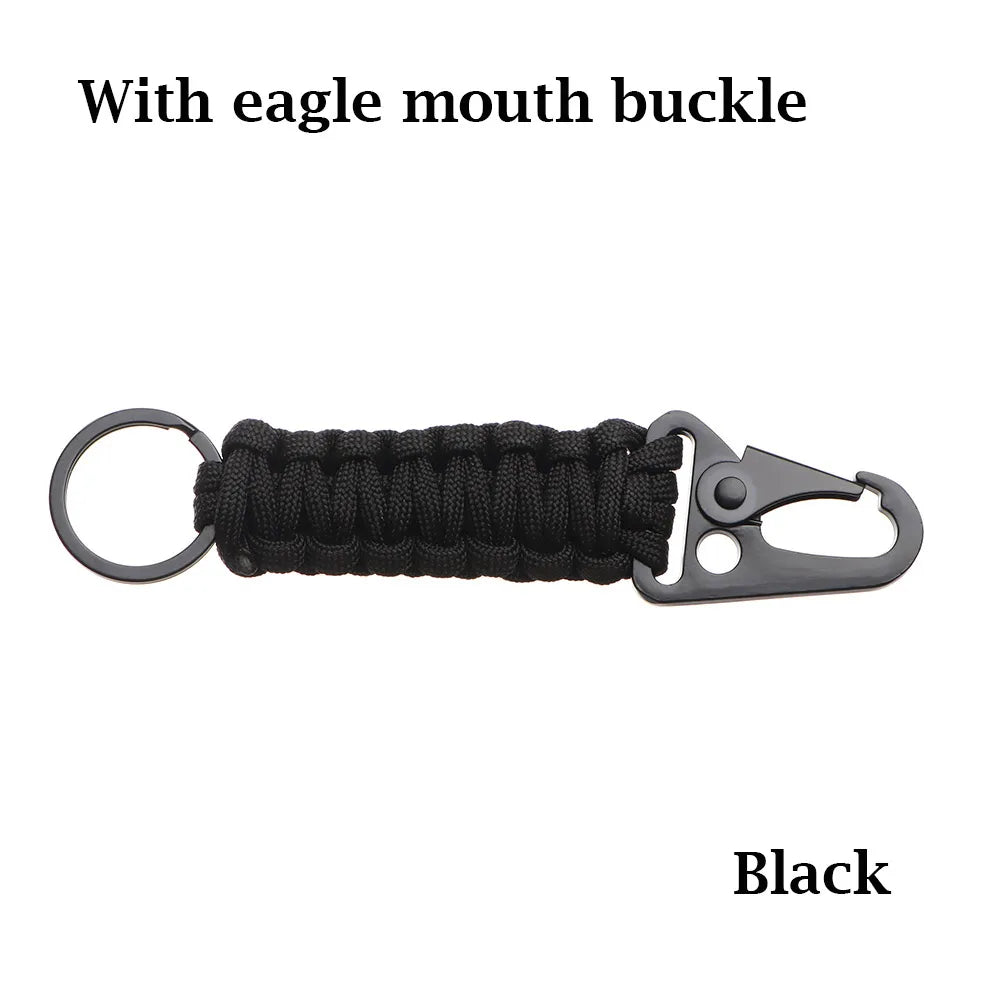 Paracord Keychain with Carabiner & Bottle Opener