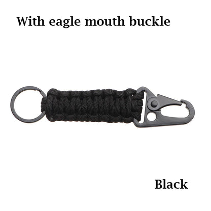 Paracord Keychain with Carabiner & Bottle Opener