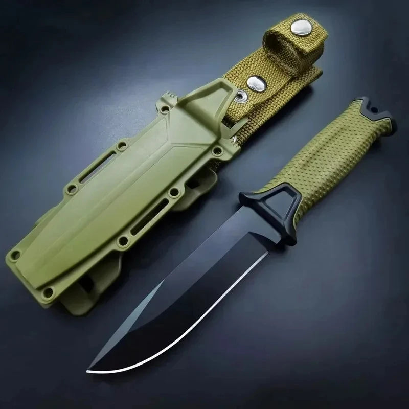 Premium All-Steel Camping Knife with Belt Sheath