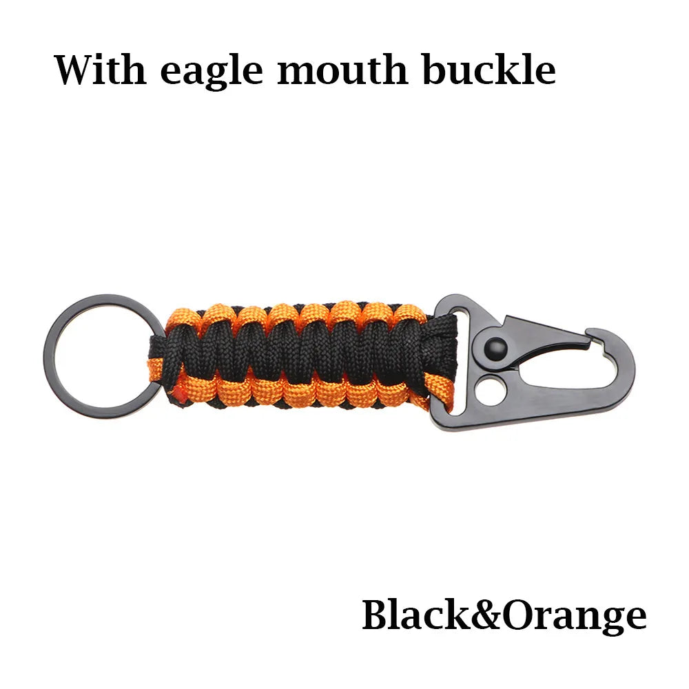 Paracord Keychain with Carabiner & Bottle Opener
