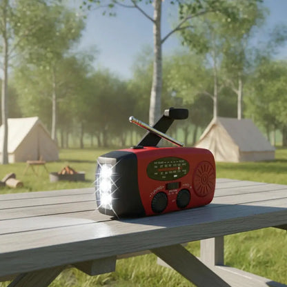 Solar Hand-Crank Emergency Weather Radio