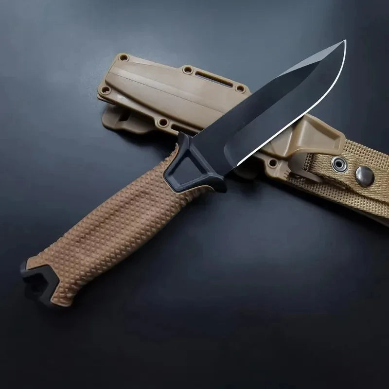 Premium All-Steel Camping Knife with Belt Sheath