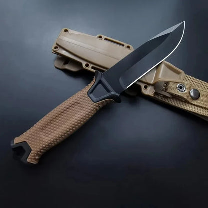 Premium All-Steel Camping Knife with Belt Sheath