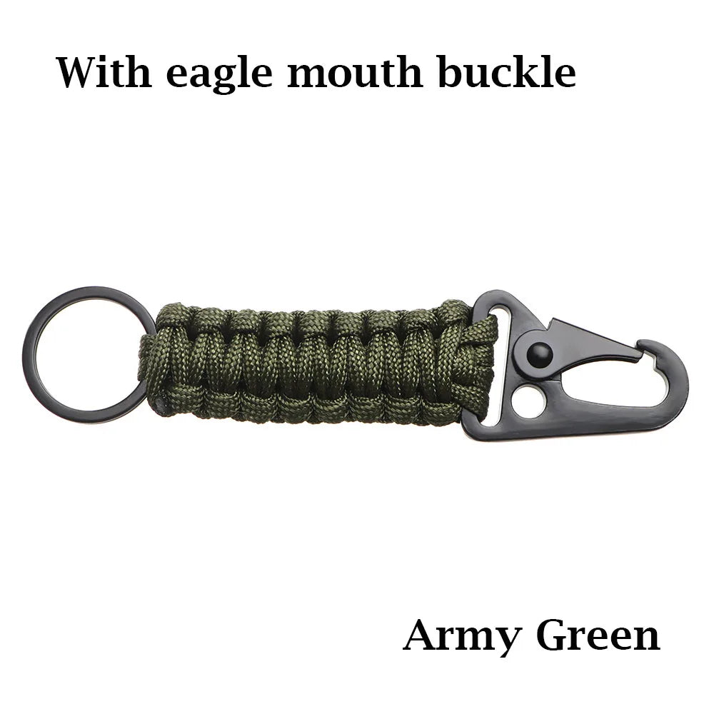 Paracord Keychain with Carabiner & Bottle Opener