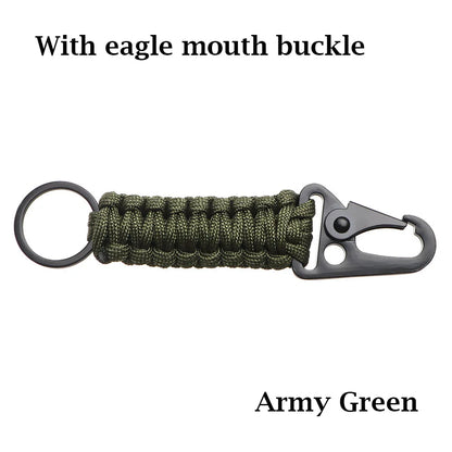 Paracord Keychain with Carabiner & Bottle Opener
