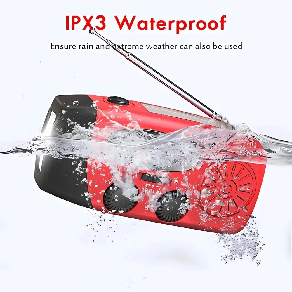 Solar Hand-Crank Emergency Weather Radio
