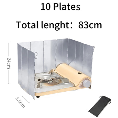Folding Aluminum Camp Stove Windscreen