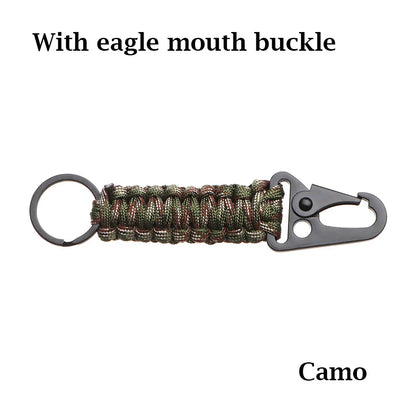 Paracord Keychain with Carabiner & Bottle Opener