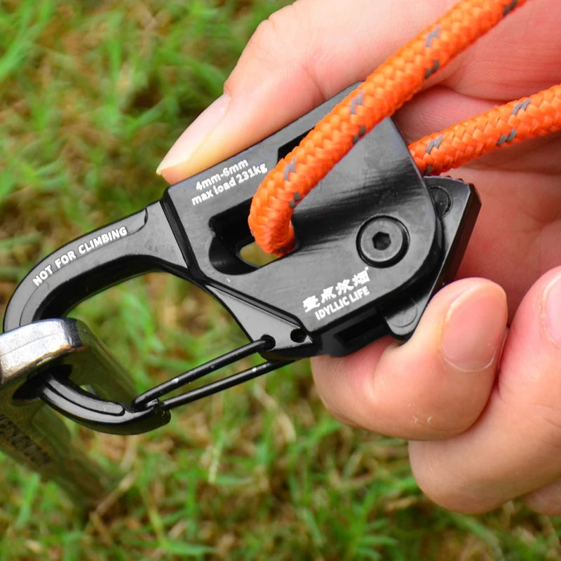 Self-Locking Tent Rope Tensioner