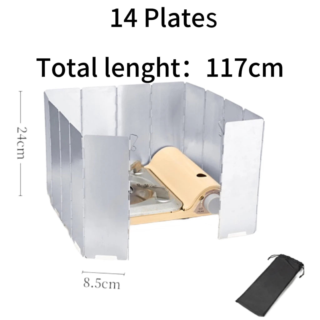 Folding Aluminum Camp Stove Windscreen