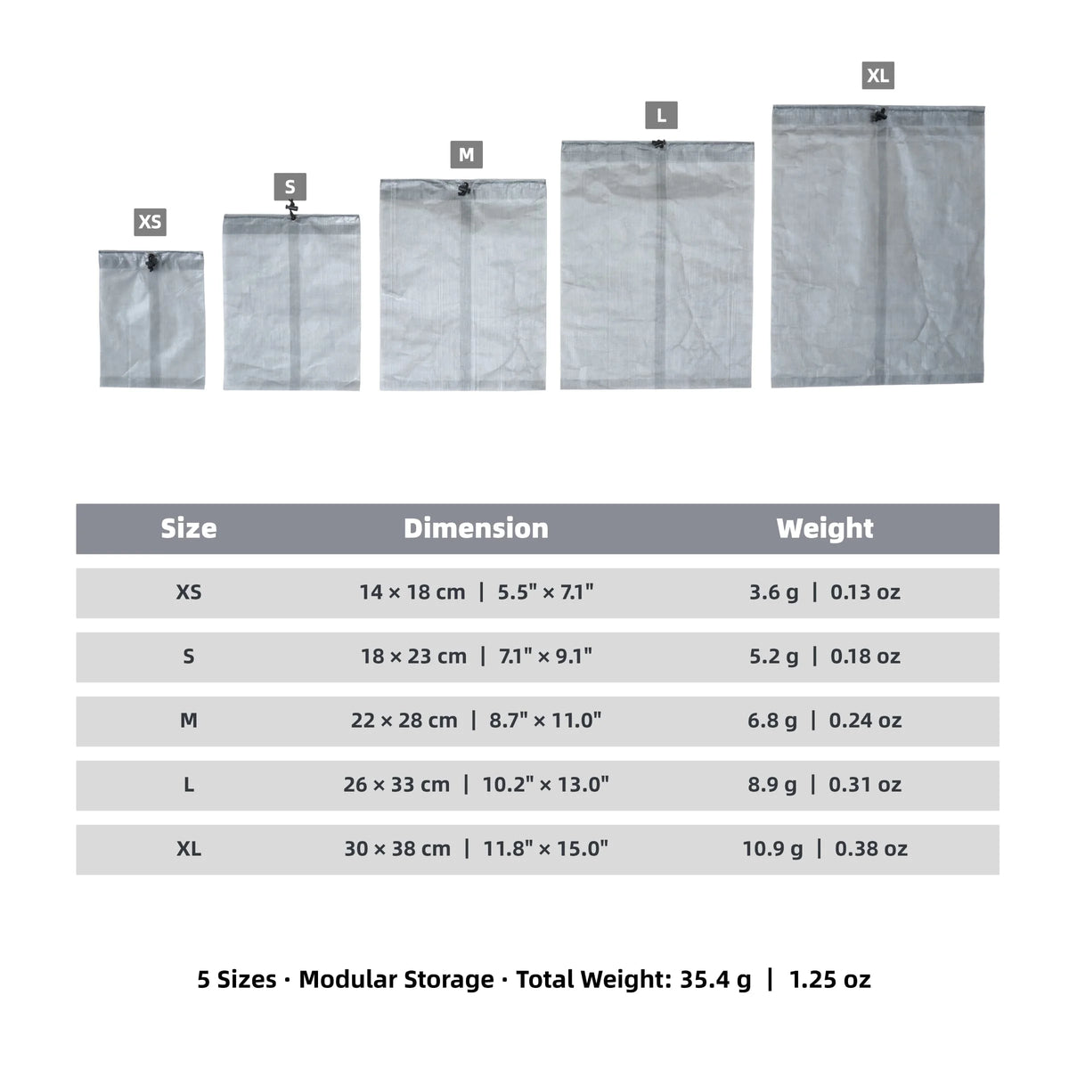 STASHLITE Ultralight Waterproof Organizer Pouch