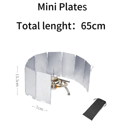Folding Aluminum Camp Stove Windscreen