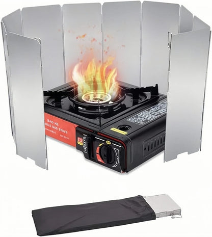 Folding Aluminum Camp Stove Windscreen